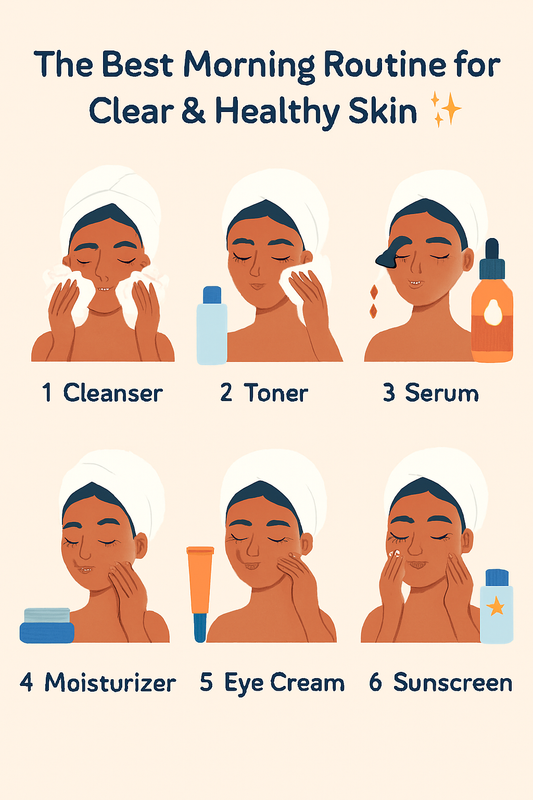 The Best Morning Routine for Clear & Healthy Skin ✨